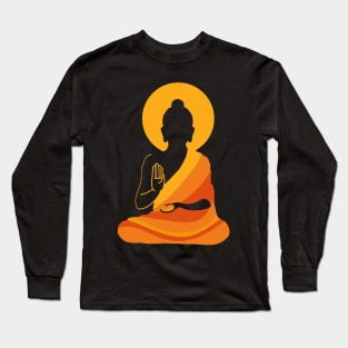 Buddha YingYang Zen Yoga Relax Long Sleeve T-Shirt